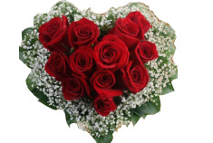 Heart Shaped Red Roses